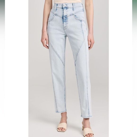 NWT MOTHER Women's High Waisted Pointy Study Nerdy Scatch Jeans size 30 - Picture 2 of 15